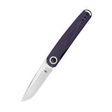 KIZER Azo Squidward Folding Knife Purple G10 V3604C1 - CPM 154, Front flipper, G10, Kizer, Purple - Granbergs Firearms