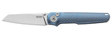 MKM Miura Blue Titanium Folding Pocket Knife MK MI-TBL