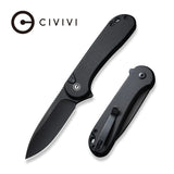 Civivi Elementum II Buttonlock Black Folding Pocket Knife C18062P-1