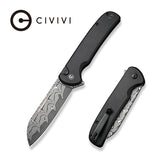 Civivi Chevalier II Black Damascus Folding Pocket Knife C20022B-DS1