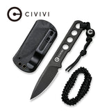 Civivi Circulus Fixed Blade Black C22012-1 - 10Cr15CoMov, CIVIVI - Granbergs Firearms
