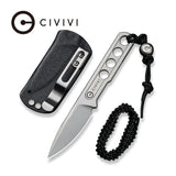 Civivi Circulus Fixed Blade Silver C22012-2