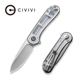 Civivi Elementum Linerlock Clear Lexan Folding Pocket Knife C907A-7