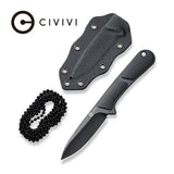 Civivi Mini Elementum Fixed Blade Knife Black G10 C23010-1