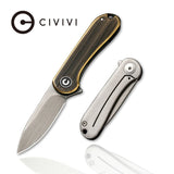 Civivi Mini Elementum Framelock Brass CIVC18062Q1 - Brass, CIVIVI, Stainless Steel - Granbergs Firearms