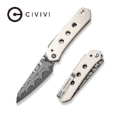 Civivi Vision FG Ivory Damascus Folding Pocket Knife C22036-DS1