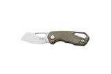 MKM Isonzo Wharncliffe Green Canvas Micarta Folding Pocket Knife MK FX03M-2GC