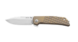 MKM Maximo Bronze Titanium Folding Pocket Knife MK MM-TBR