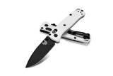 Benchmade 533BK-1 Mini Bugout Axis Folding Knife DLC + White - Axis, Benchmade, black, Bugout, CPM S30V, Drop Point, Folding Knife, white - Granbergs Firearms