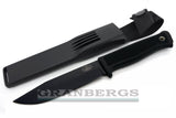 Fallkniven S1bz "The Forest Knife" Black Blade Knife with Zytel Sheath - Fallkniven, VG-10 - Granbergs Firearms