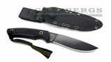 Kizlyar Supreme Savage Aus-8 Black Finish Fixed Blade Knife