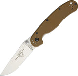 Ontario RAT 2 Linerlock Coyote Brown Folding Pocket Knife ON8828CB