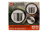 Wildtrak Aluminium Stockpot And Basket 42QT CA1220