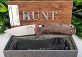 Benchmade 15031-2 North Fork Axis Folding Knife - Wood - Axis, Benchmade, CPM S30V, Satin, Thumbstud, Wood - Granbergs Firearms