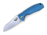 Honey Badger Wharncliffe Large Folder Blue Folding Pocket Knife YHB1036