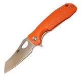 Honey Badger Large Warncleaver Orange Folding Pocket Knife HB1160