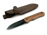 BeaverCraft Shadow - Compact Bushcraft Knife BSH5 - 1066 Carbon Steel, BeaverCraft, survival, Walnut - Granbergs Firearms