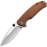 Civivi Pintail Linerlock Brown Folding Pocket Knife CIVC2020A