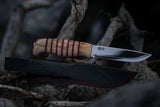 Helle JS Limited Edition - Birch, Birch Wood, Curly Birch, H3LS, Helle, Leather, Stacked, survival - Granbergs Firearms