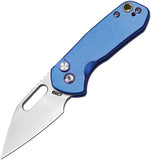 CJRB Pyrite Mini Blue Folding Pocket Knife J1933BU