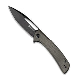 SENCUT Honoris Gray Micarta SA07B - 9Cr18MoV, Micarta, Sencut - Granbergs Firearms