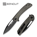 SENCUT Honoris Gray Micarta Folding Pocket Knife SA07B