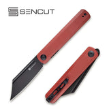 SENCUT Bronte Burgundy G10 Folding Pocket Knife SA08D