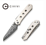 CIVIVI Vision FG Thumb Stud & Superlock Knife G10 Handle (3.54" Damascus Blade) C22036-DS1