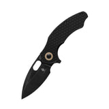 Kizer Degnan Mini Roach Liner Lock Knife Black G-10 V3477C2