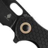 Kizer Degnan Mini Roach Liner Lock Knife Black G-10 V3477C2