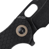 Kizer Degnan Mini Roach Liner Lock Knife Black G-10 V3477C2