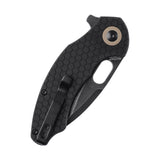 Kizer Degnan Mini Roach Liner Lock Knife Black G-10 V3477C2