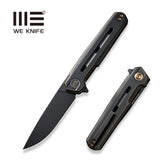 WE Knife Navo Flipper Knife Bronze & Black Titanium WE22026-3 - CPM 20CV, Titanium, We Knife, We Knife Co Ltd - Granbergs Firearms