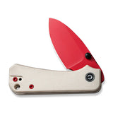 Civivi Baby Banter Linerlock Red Folding Pocket Knife C19068S-7