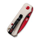 Civivi Baby Banter Linerlock Red Folding Pocket Knife C19068S-7