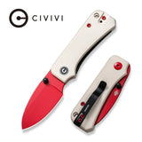 Civivi Baby Banter Linerlock Red Folding Pocket Knife C19068S-7