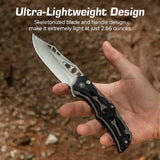 CIVIVI Biophase Flipper & Button Lock Knife Aluminum & G10 Handle (3.48" Nitro-V Blade) C23083C-3