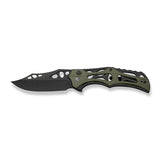 CIVIVI Biophase Flipper & Button Lock Knife Aluminum & G10 Handle (3.48" Nitro-V Blade) C23083C-2