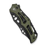 CIVIVI Biophase Flipper & Button Lock Knife Aluminum & G10 Handle (3.48" Nitro-V Blade) C23083C-2