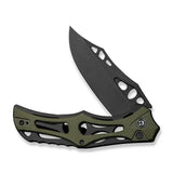 CIVIVI Biophase Flipper & Button Lock Knife Aluminum & G10 Handle (3.48" Nitro-V Blade) C23083C-2