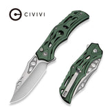 CIVIVI Biophase Flipper & Button Lock Knife Aluminum Handle (3.48" Nitro-V Blade) C23083-1
