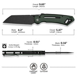 CIVIVI Buster FG Thumb Stud & Superlock Knife Micarta Handle (4.2" Nitro-V Blade) C24052-3