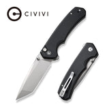 Civivi Brazen Button Lock Black G10 Folding Pocket Knife C19059C-1