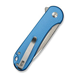 CIVIVI Button Lock Elementum II Flipper Knife Aluminum Handle (2.96" Nitro-V Blade) C18062PD-2