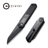 CIVIVI Ki-V Plus Front Flipper Knife Carbon Fiber & G10 Handle (2.52" Nitro-V Blade) C20005B-3