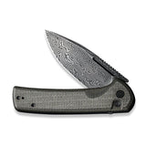 Civivi Conspirator Black Micarta Damascus C21006-DS1 - CIVIVI, Damascus, Micarta - Granbergs Firearms