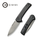 Civivi Conspirator Button Lock Black Micarta Folding Pocket Knife