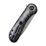 Civivi Elementum Flipper Knife Carbon Fiber Gold Shred C907C-DS1 - Carbon Fibre, CIVIVI, Damascus, Gold - Granbergs Firearms