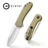 Civivi Elementum Linerlock Olive Micarta Folding Pocket Knife C907S