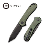 Civivi Elementum Tanto Green Micarta Folding Pocket Knife C907T-E